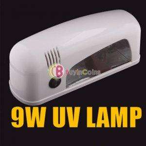 Pro 220V 9W UV EU Gel Nail Art Dryer Lamp Light Polish