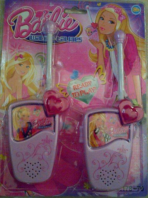 BRAND NEW BATTERY OPERATED TOY BARBIE WALKIE TALKIE