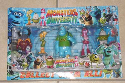 BRAND NEW DISNEY MONSTERS UNIVERSITY TOY RUBBER FIGURES