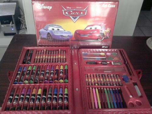 BRAND NEW 86 PIECE CARTOON CHARACTER CARS ART SET
