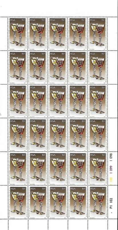 1977 **DIE OMITTED** INTERNATIONAL WINE SYMPOSIUM ON FULL SHEET AS PER SCAN