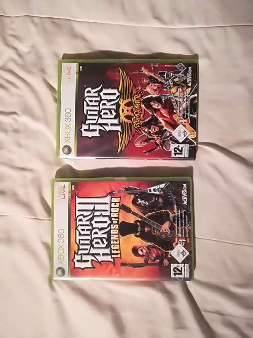 XBox 360 Guitar Hero Guitars and Game