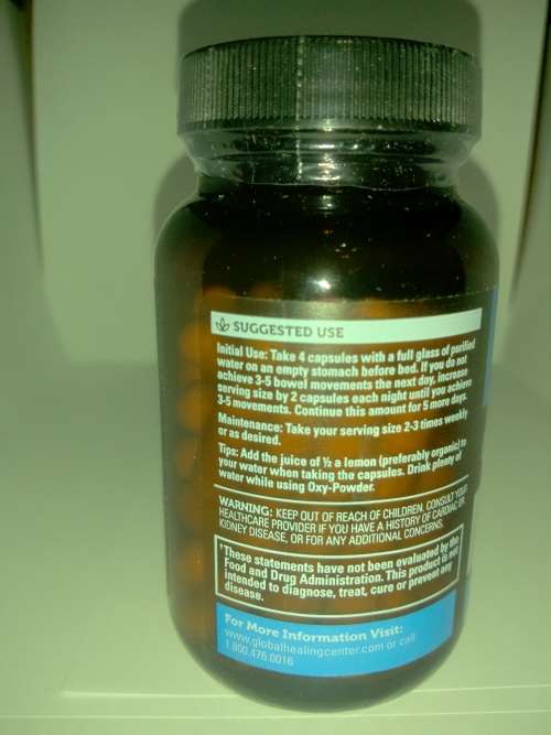 Oxy-Powder - Colon Cleanser Safe & Natural (60 Caps)