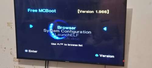 Modded Playstation 2 128gb of games with 2x controller
