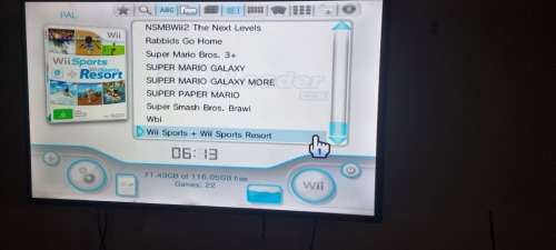 Nintendo wii modded 128gb games (no cables or controller)