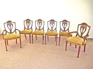 SET OF 6 IMPRESSIVE DINING CHAIRS