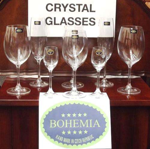 BRAND NEW IMPORTED CZECH CRYSTAL GLASSES
