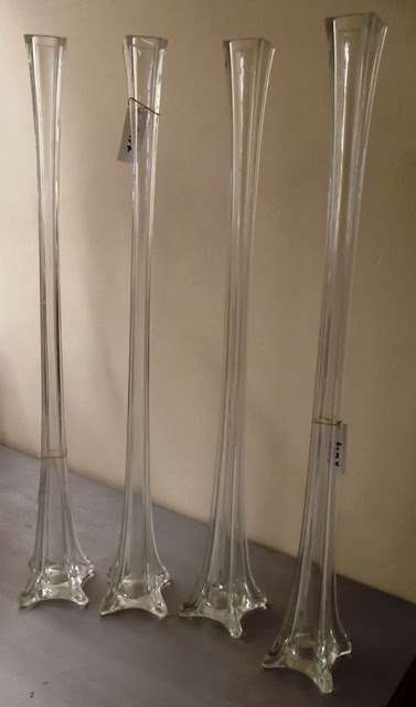 GLASS FLUTE VASES