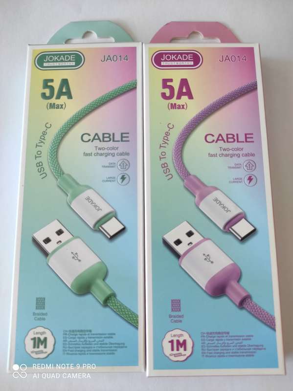 Two-Colour Fast Charging Cable (USB to Type C)