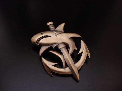 COMBAT DIVER SHARK BADGE