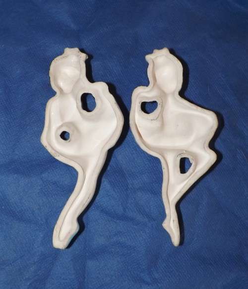 Lovely 1960's Kitch Porcelain Dancers - To be Found in Granny's Display Cabinet!