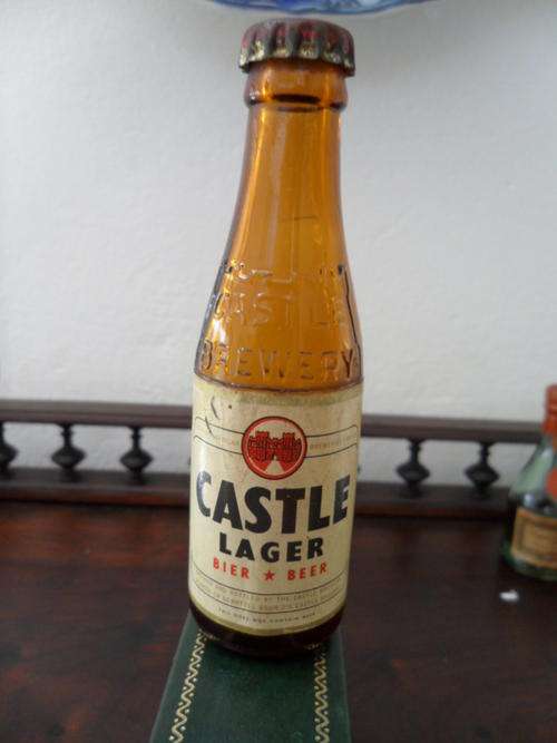 Very old miniture Castle bottle