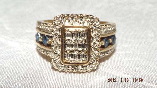 Magnificent Diamond And Sapphire Ring.