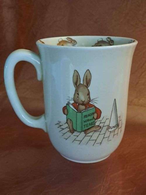 Vintage Royal Doulton  Bunnykins Mug - circa 1940 signed Barbara Vernon