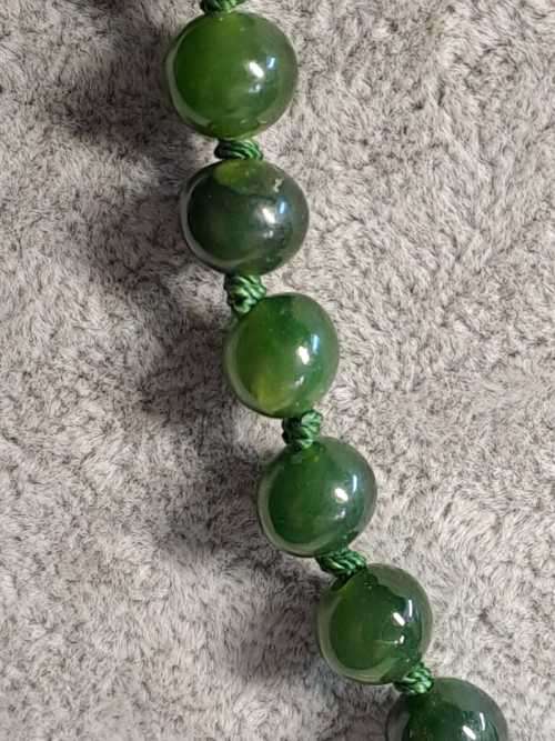 Vintage 100% Natural Jade Necklace