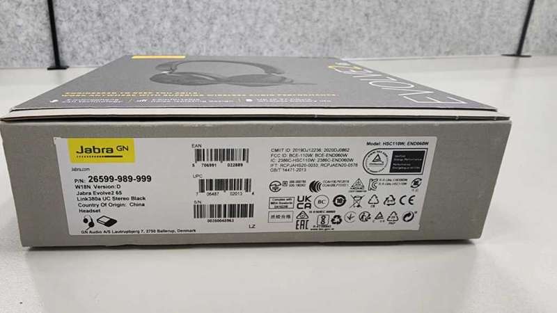 Jabra Evolve2 65 MS Wireless Stereo Headset Black 26599-999-999 (Headphones)