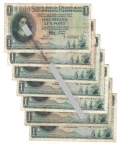 Limited time-SA Union 1 Pound 1948 (2nd issue) MH De Kock - 7 different dates-This is a must have