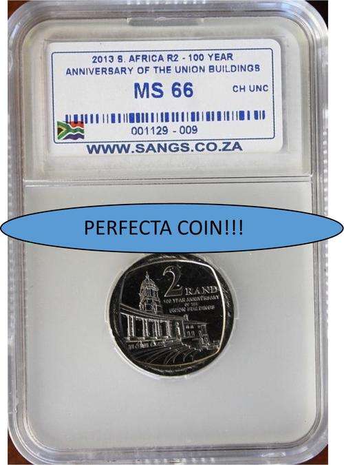 HIGH GRADE!!!2013 R2 Centenary of The Union Building SANGS Graded MS 66