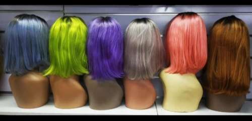 Peruvian lace frontal Hair Wig t-part Straight 12 inch chose your colour. 12A