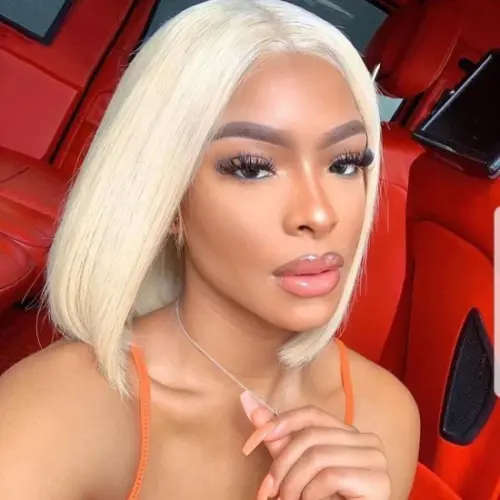 Ear to ear Lace Frontal 13x4 Peruvian Hair Wig 12inch . Grade 13A
