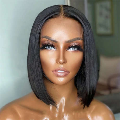 Peruvian Hair Wig 12inch with 4x4 closure. Grade 12
