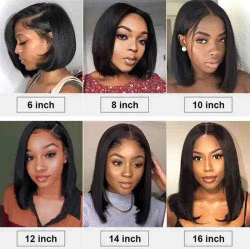 Peruvian Hair Wig 16 inch with 4x4 3 Way Closure 12A