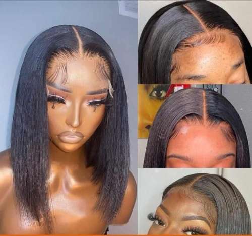 Peruvian Hair Wig 16 inch with 4x4 3 Way Closure 12A