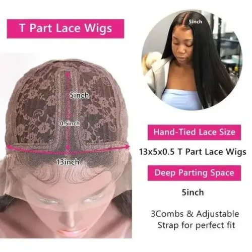 Lace Frontal 13x1 Brazilian Hair Wig tpart Bob 12inch