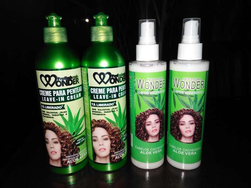 Wonder Professional Hair Products, 1 Aloe Vera  Leave in cream and 1 daily Spray
