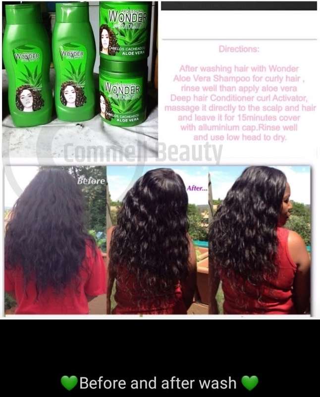 Wonder Professional Hair Products, 1 Aloe Vera  Leave in cream and 1 daily Spray