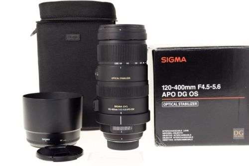 Sigma 120 - 400mm F 4.5-5.6 APO DG OS **Nikon mount** Like New