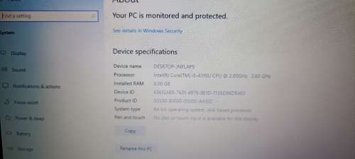 Dell Latitude - E7240 - i5 4th Gen - 8GB Ram - 256SSD - Very Good Condition