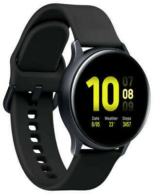Samsung Galaxy Watch Active 2 - 40mm - Aqua Black - WiFi - Bluetooth - GPS - Very Good Condition