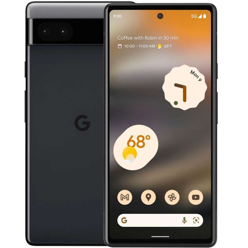 Google Pixel - 6a  - 128GB - All Networks - BLACK - MINT CONDITION