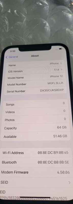 iPhone 12 - Blue - 64GB - Excellent Condition