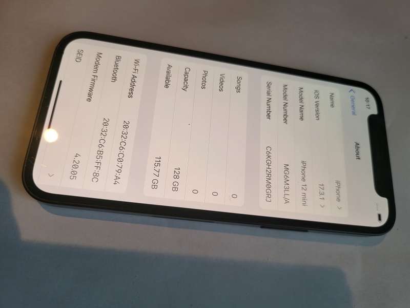 iPhone 12 Mini - Black - 128GB - Excellent Condition