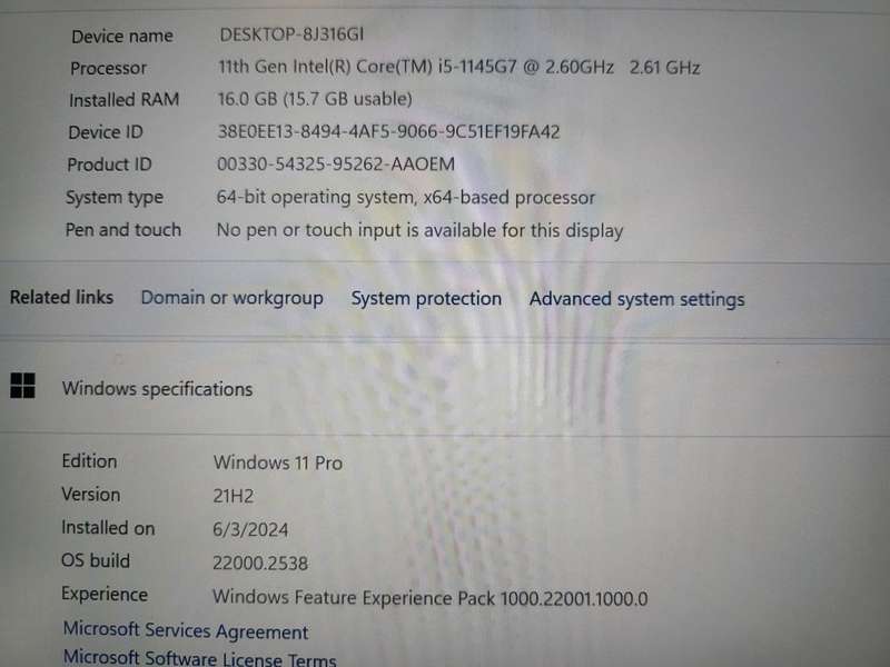 Lenovo X13 - Gen 3 - i5 11th Gen - 16GB - 256GB SSD - Very Good Condition