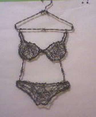 Handmade wire Bra & Pantie set - Stunning!