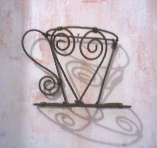 Rustic Wire Tea Cup - 3D detail - stunning!