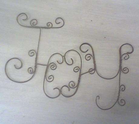 Rustic Wire Word - Unique!
