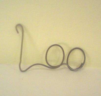 Rustic Wire Word - mount on old wood for a old age finish and hang!