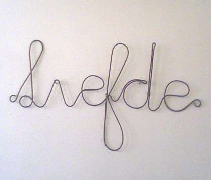 Rustic Wire Words