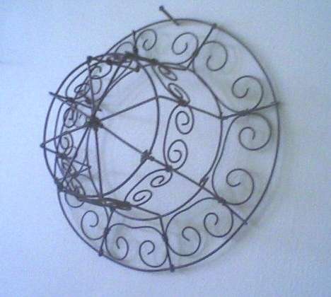Classic rustic wire hat with unbelievable detail, so special!