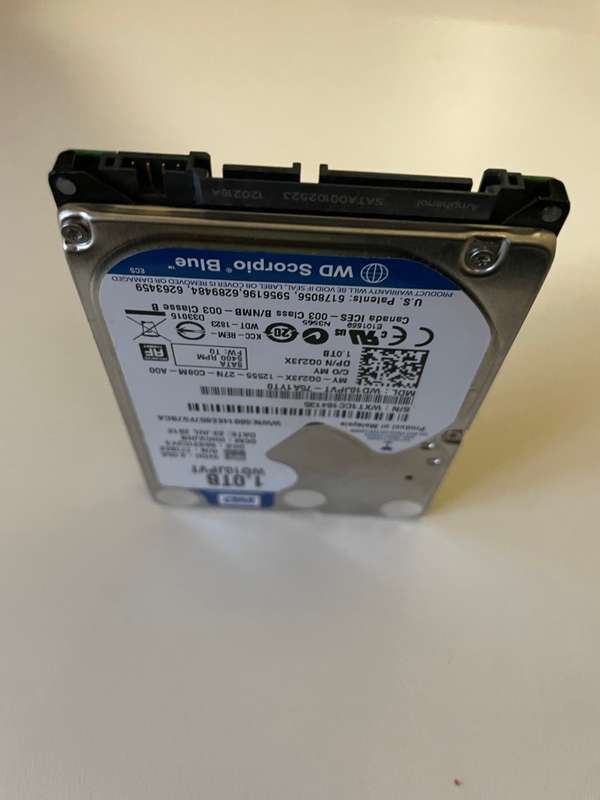 Western Digital Scorpio Blue 1TB,Internal,5400 RPM,2.5", Notebook, Desktop, DVR HDD