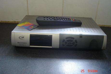 MULTI CHOICE DUAL VIEW 1 DECODER WITH SMART CARD AND REMOTE