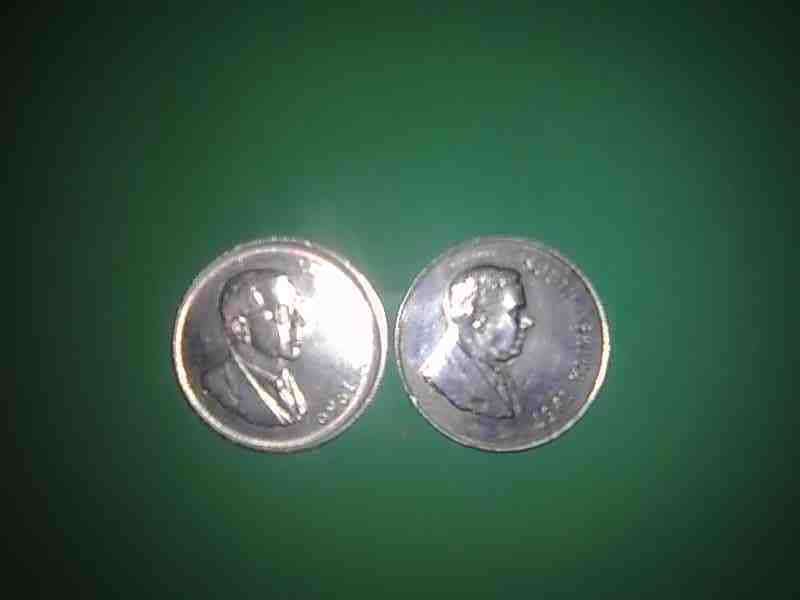 80 % silver - 2 SA Republic - R 1's - 1967+1969