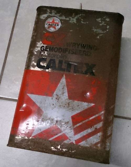 Old Caltex CX Gemodifiseerde Motorolie 5l Still Sealed!