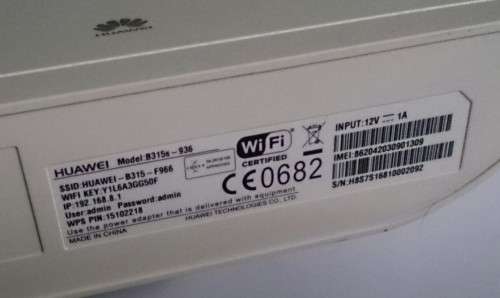 Huawei B315 LTE WiFi Router - White