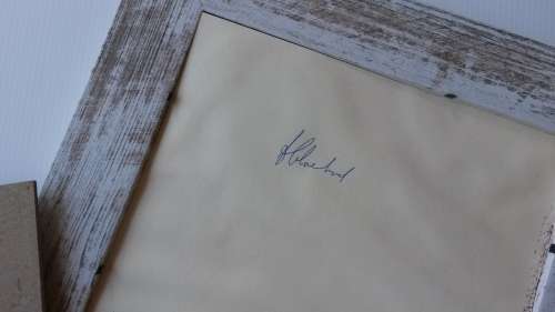 Frans Claerhout - Shepherd - Acrylic on paper - Signed on back