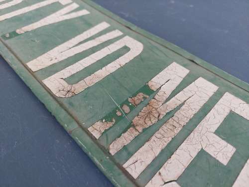Vintage Original Shorty V/D Merwe Street Sign